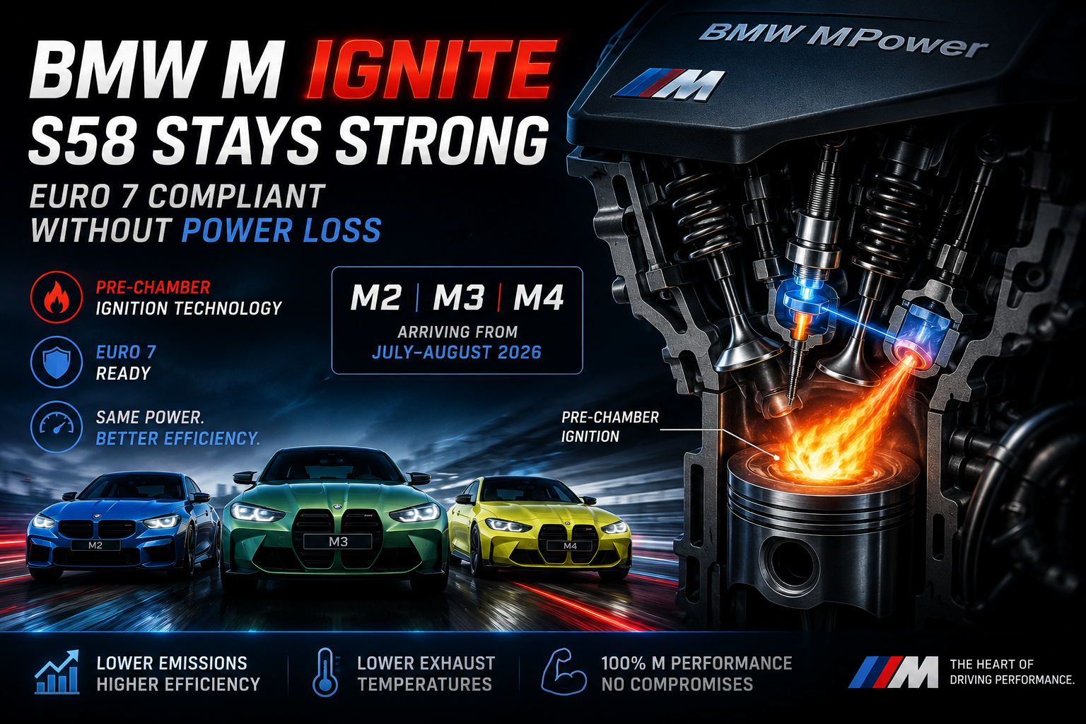 BMW M Ignite: How the S58 in M2, M3, and M4 Passes Euro 7 Without Losing Power