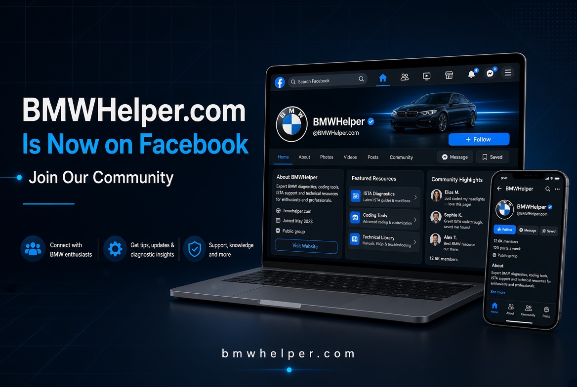 BMWHelper.com Is Now on Facebook — Join Our Community