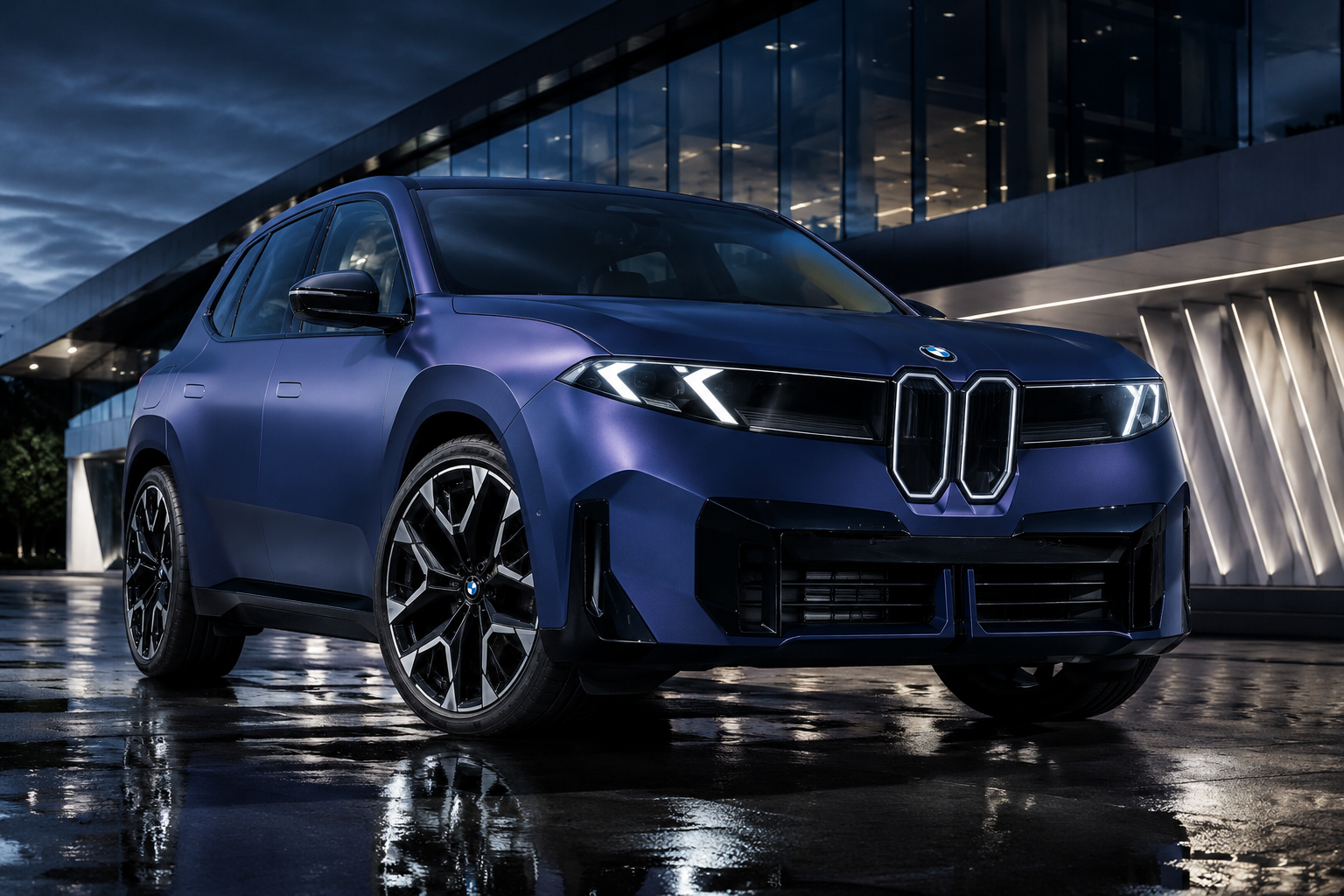BMW iX5 G65 Debuts in Frozen Tanzanite Blue — A Perfect Match for BMW's New Electric SUV
